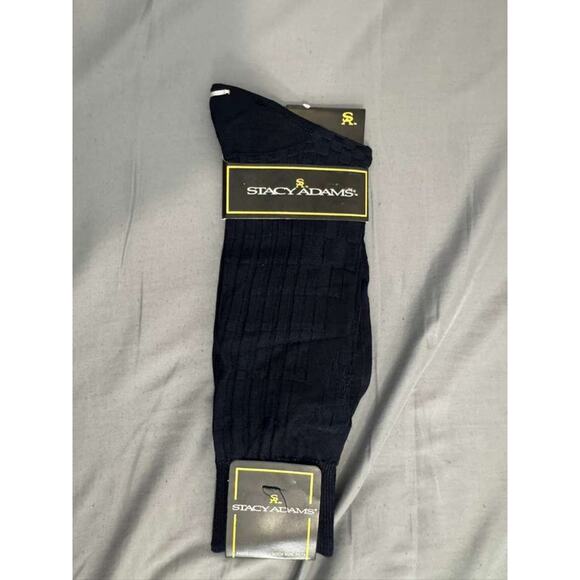 Stacy Adams Black Dress Socks Rayon Blend Men’s One Pair – New with Tags - Picture 3 of 3